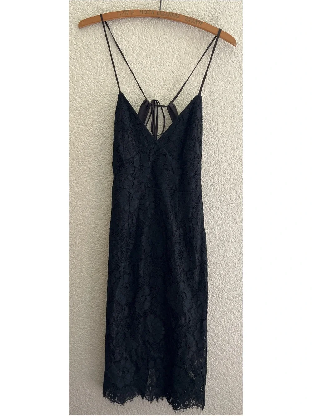 Lulu’s Black Lace Midi Dress Women’s Size XS